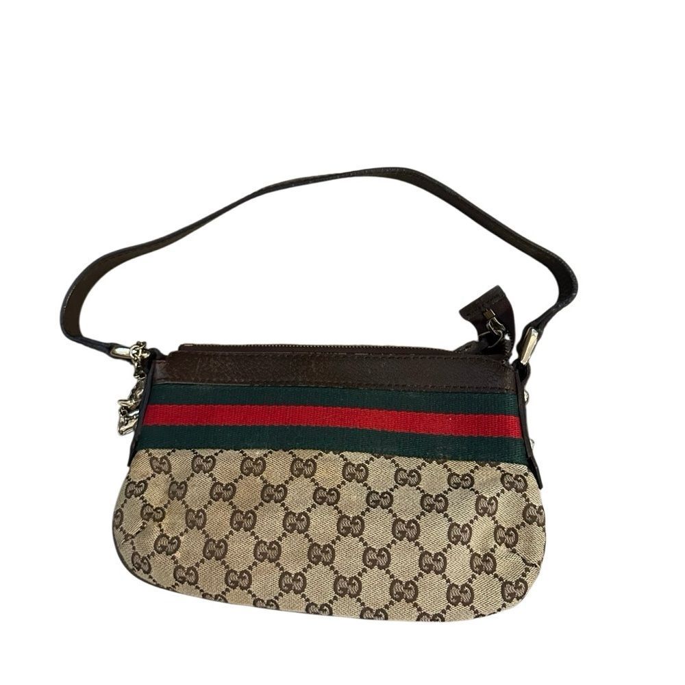 Gucci Beige and Brown mini  Bag with Red and Green Accents - Picture 9 of 13
